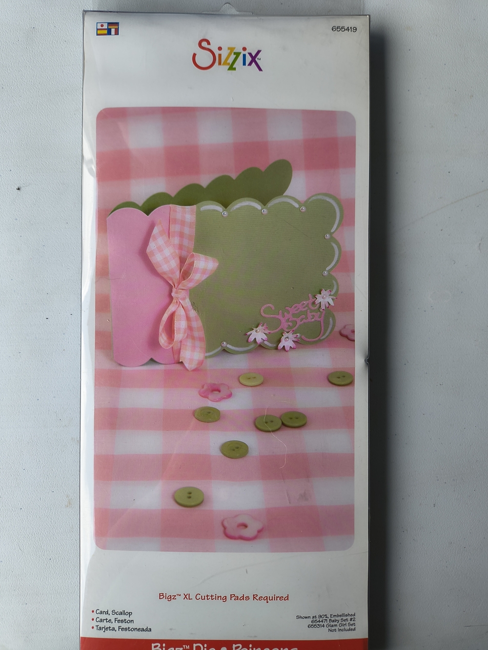 Sizzix Bugz XL Card Scallop Die 655419